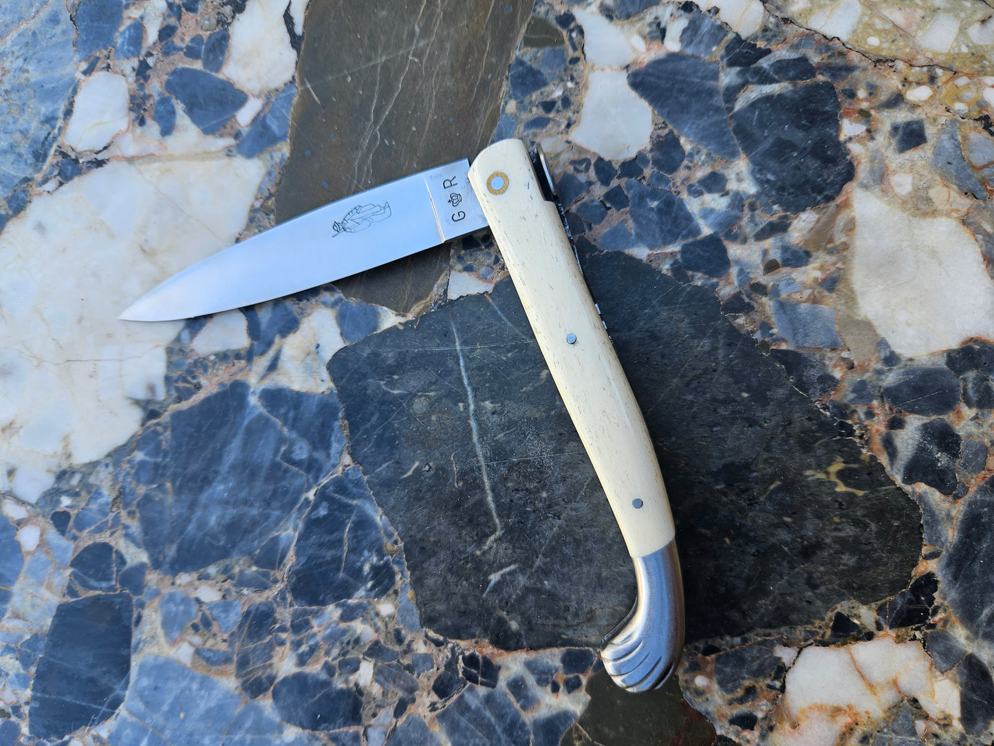 Vintage French Pèlerin Folding Knife — Bone Handle | Made in Thiers, France