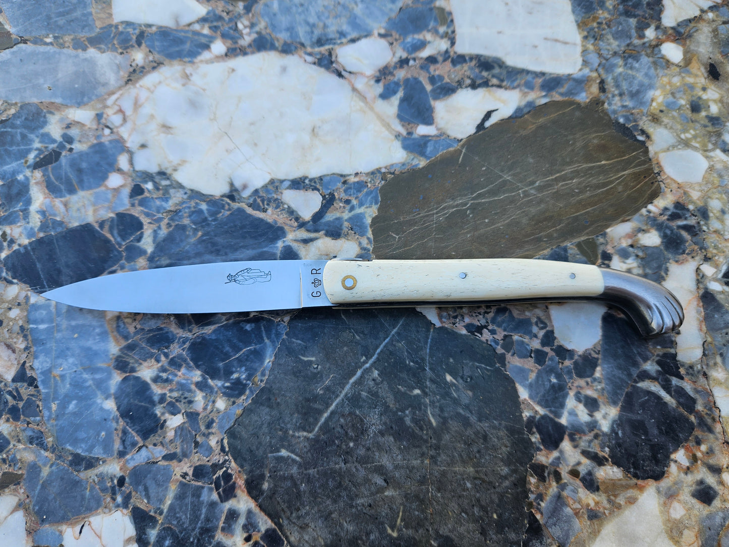 Vintage French Pèlerin Folding Knife — Bone Handle | Made in Thiers, France