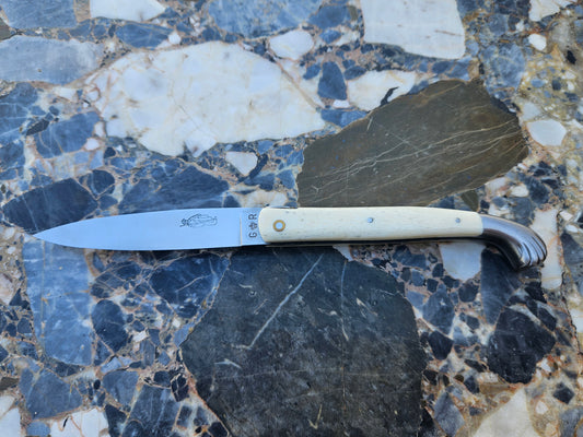 Vintage French Pèlerin Folding Knife — Bone Handle | Made in Thiers, France