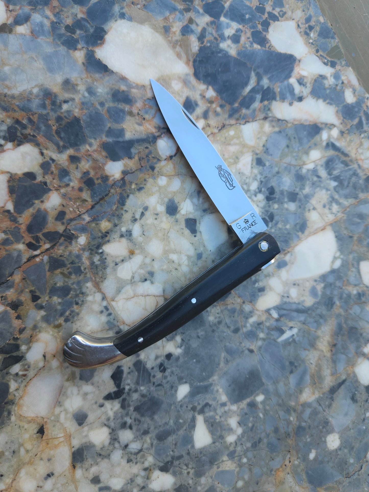 Vintage French Pèlerin Folding Knife — Ebene Wood Handle | Made in Thiers, France