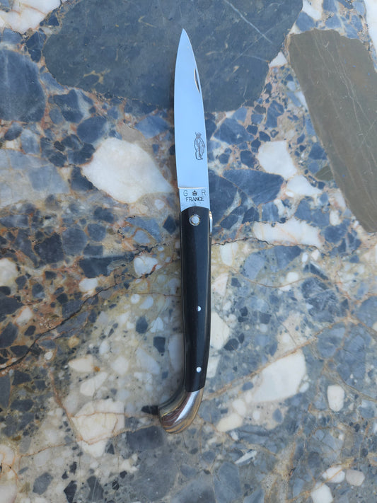 Vintage French Pèlerin Folding Knife — Ebene Wood Handle | Made in Thiers, France