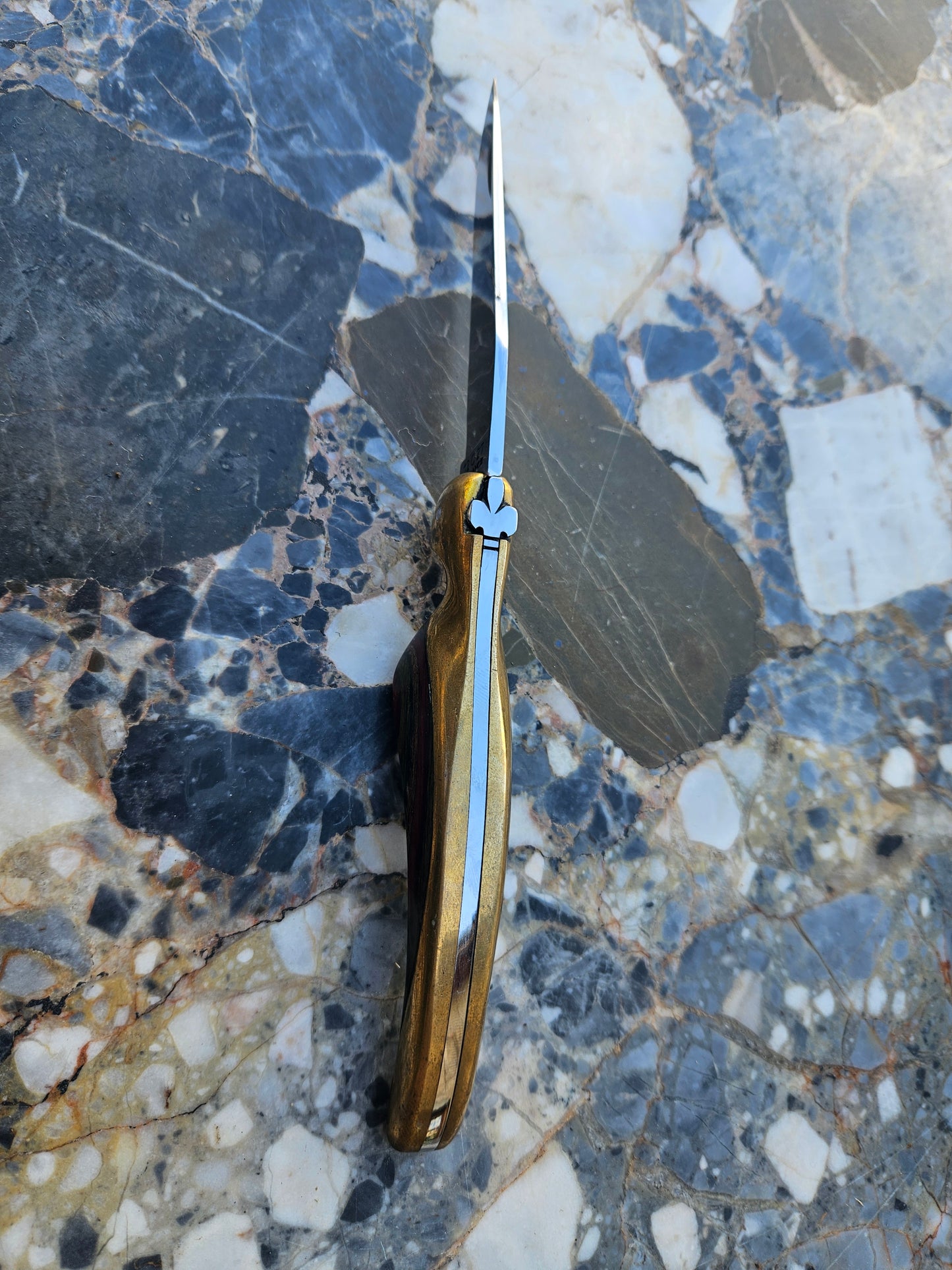 Rare French Colibri Folding Knife — Stamina Handle & Brass Bolsters | Thiers, France