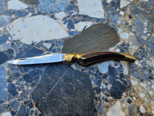 Rare French Colibri Folding Knife — Stamina Handle & Brass Bolsters | Thiers, France