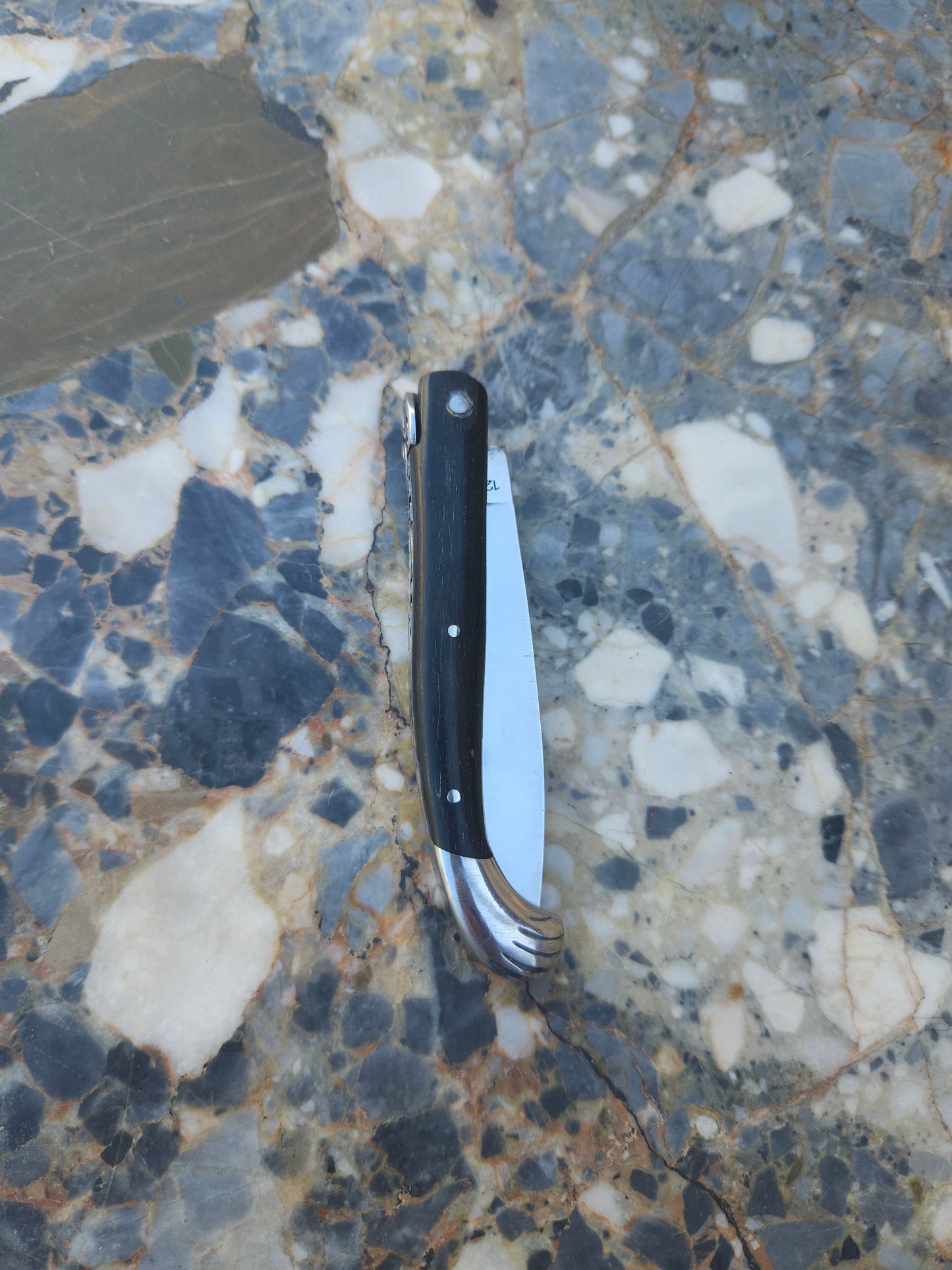 Vintage French Pèlerin Folding Knife — Ebene Wood Handle | Made in Thiers, France