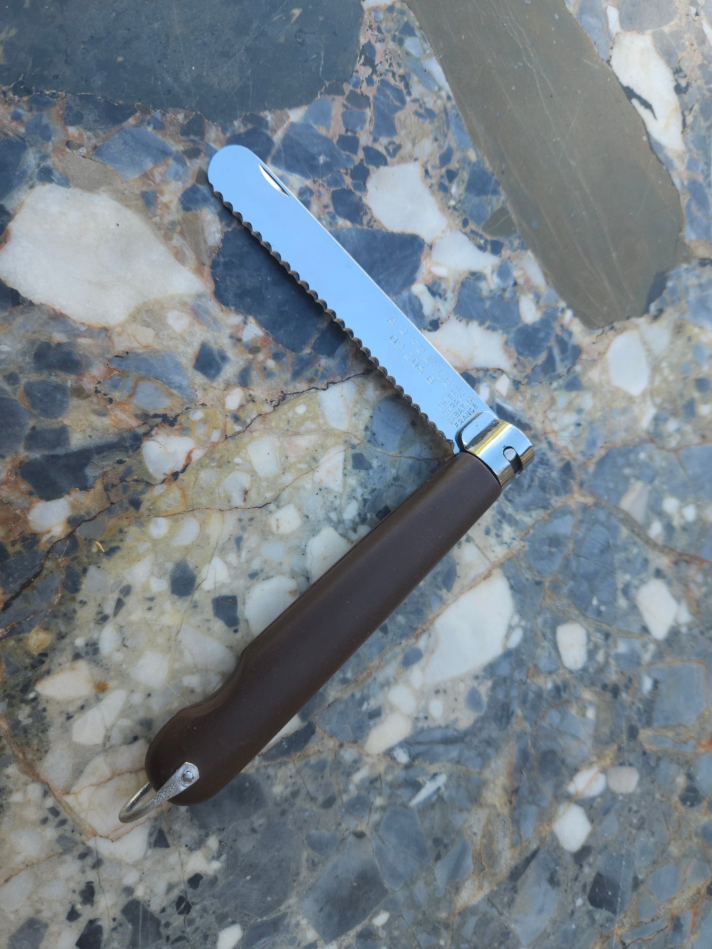 Rare Air France Folding Knife — Thiers Sarry Sabatier | Serrated Blade | Collector's Piece