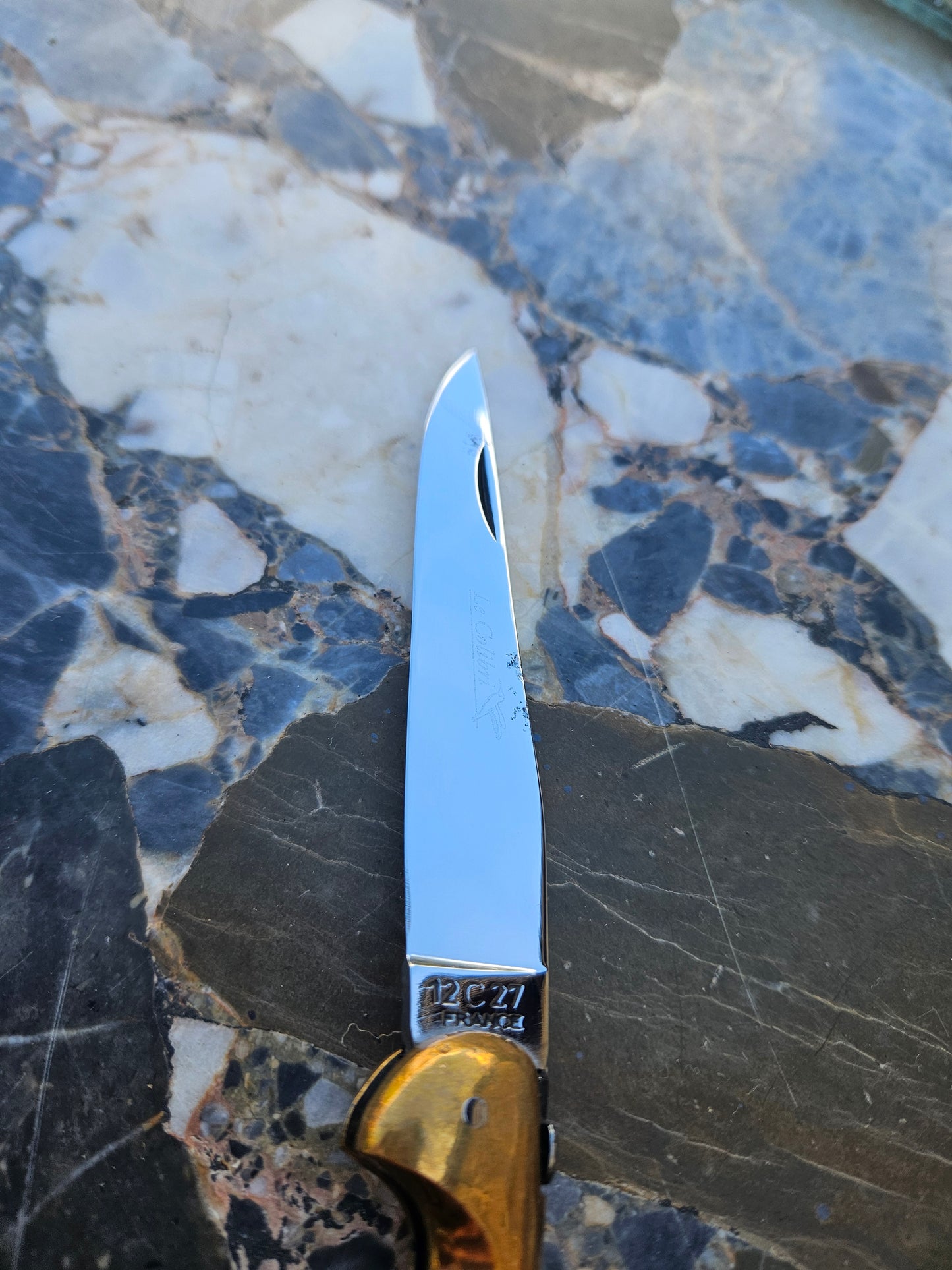 Rare French Colibri Folding Knife — Stamina Handle & Brass Bolsters | Thiers, France