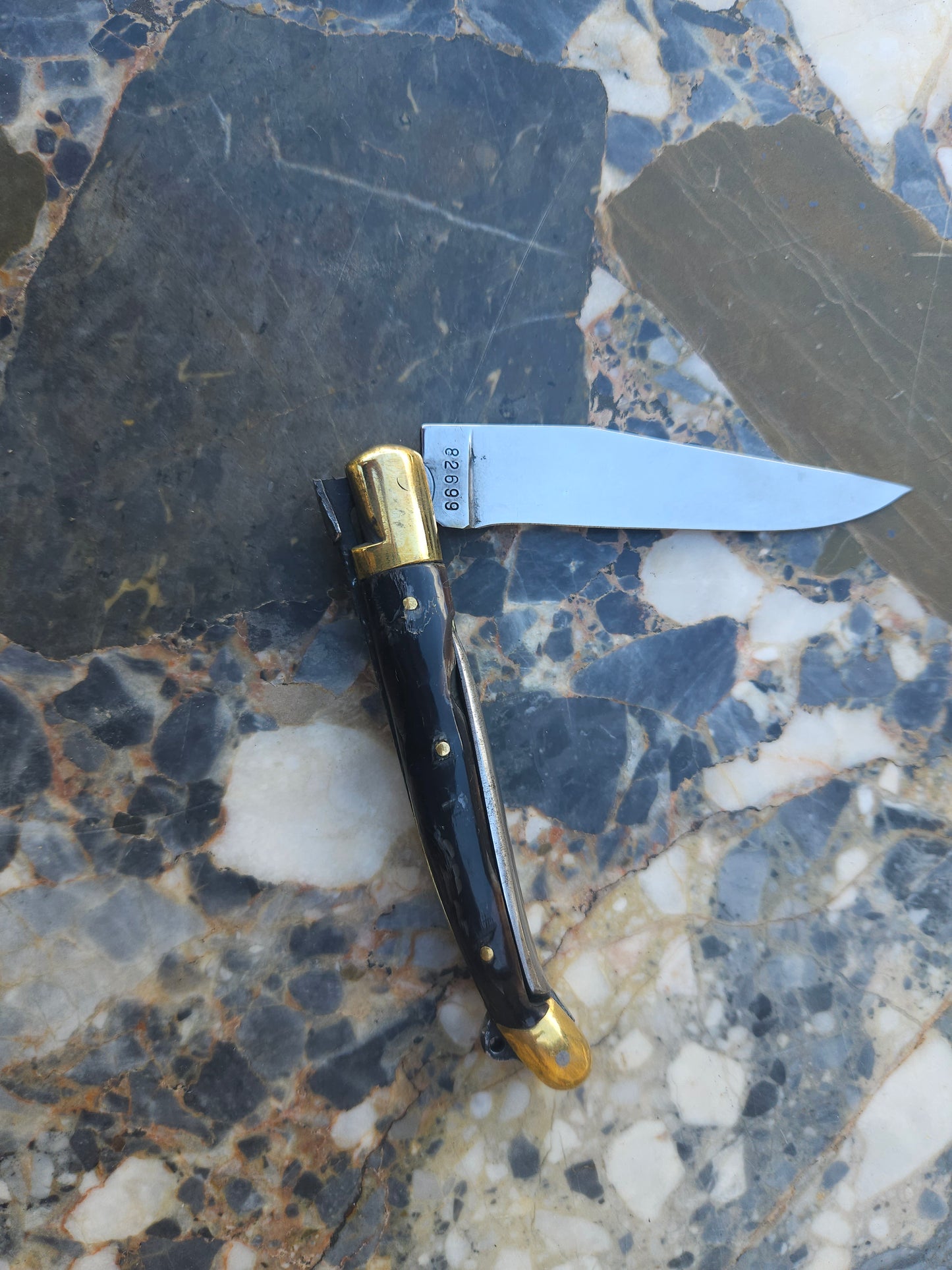 Véritable Laguiole Folding Knife — Natural Horn Handle & Guilloché | Made in France